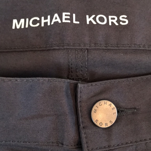 NWOT Michael Kors Grey smoke long flat front pants size 33 - Picture 6 of 7